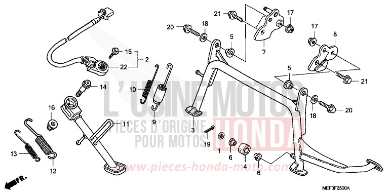 STAND for SW-T400 ABS PEARL COSMIC BLACK (NHA64) from 2009